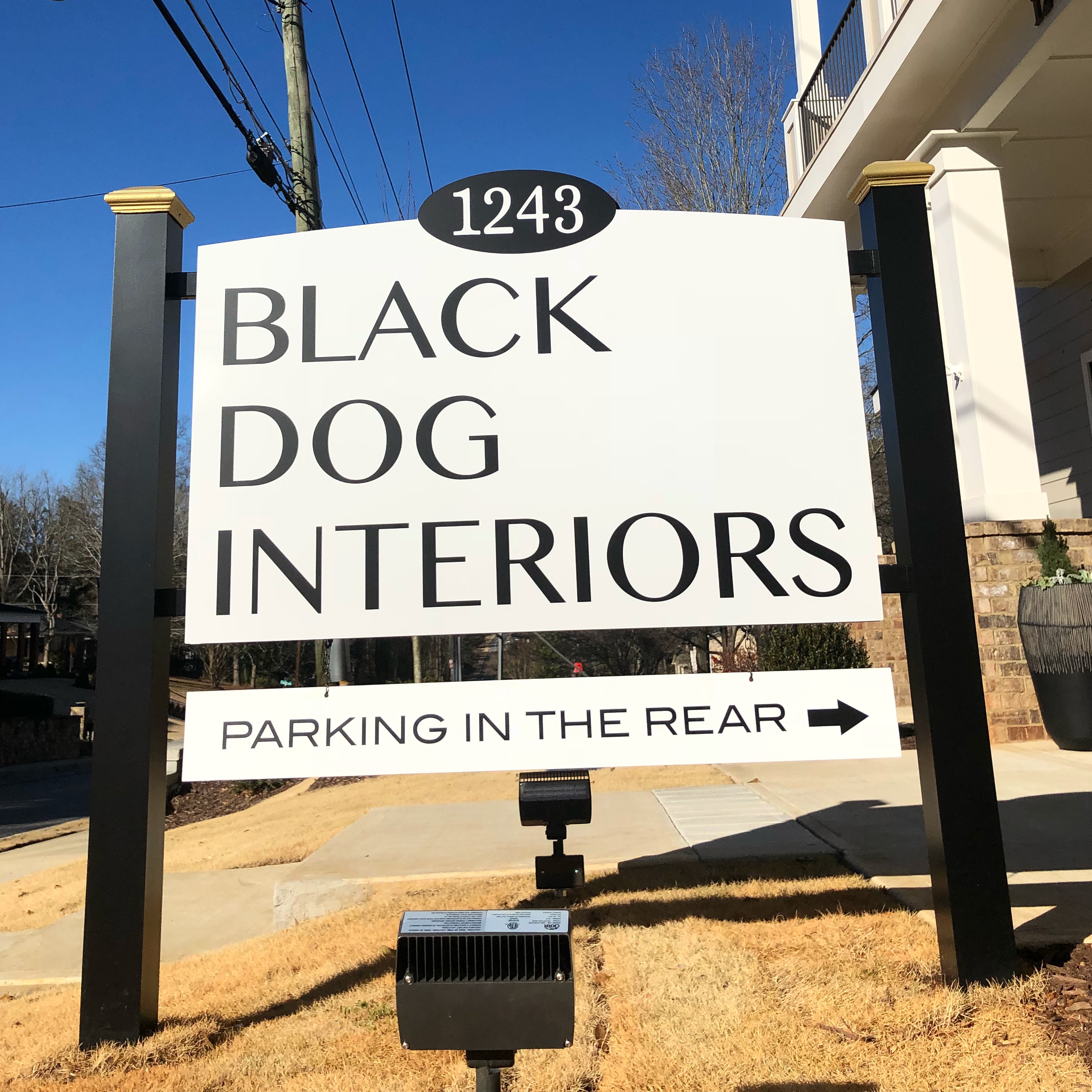 Black Dog Interiors Sign Roswell GA